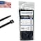 Kable Kontrol Cable Tie, 11 in L, 3.06 in Max Bundle Dia., Black, Nylon 6/6, 50 lb Strength, 100 PK CTUSA-11-50-100-BK - alternate 1